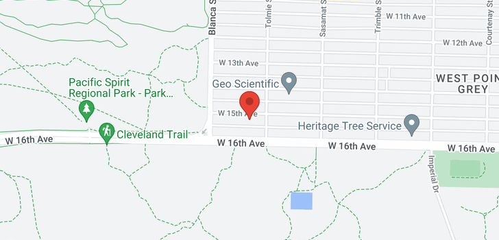 map of 4628 W 15TH AVENUE